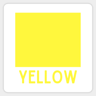 Learn Your Colours - Yellow Sticker